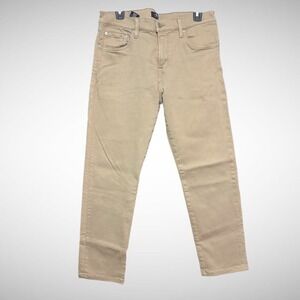 7 For All Man Kind Jeans Womens 33 Solid Brown Denim Pants Pre Owned